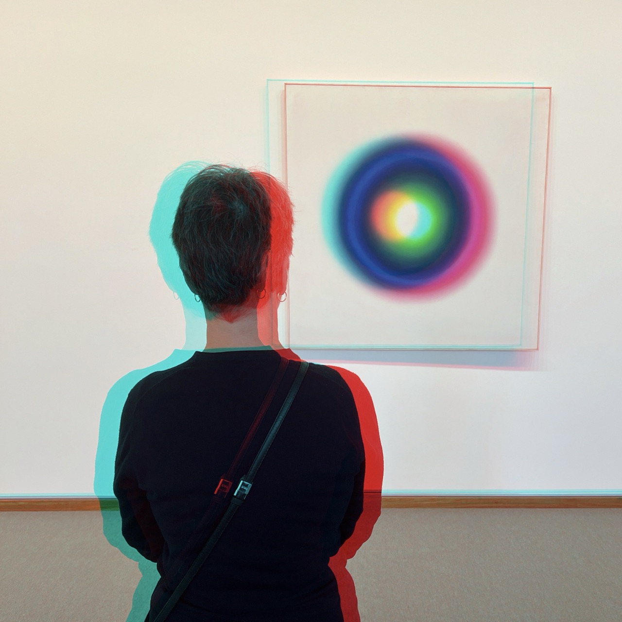 RC Anaglyphe 2024-13 »YOUNG WOMAN LOOKING AT A PAINTING« (»B13/1964« by FANGOR)